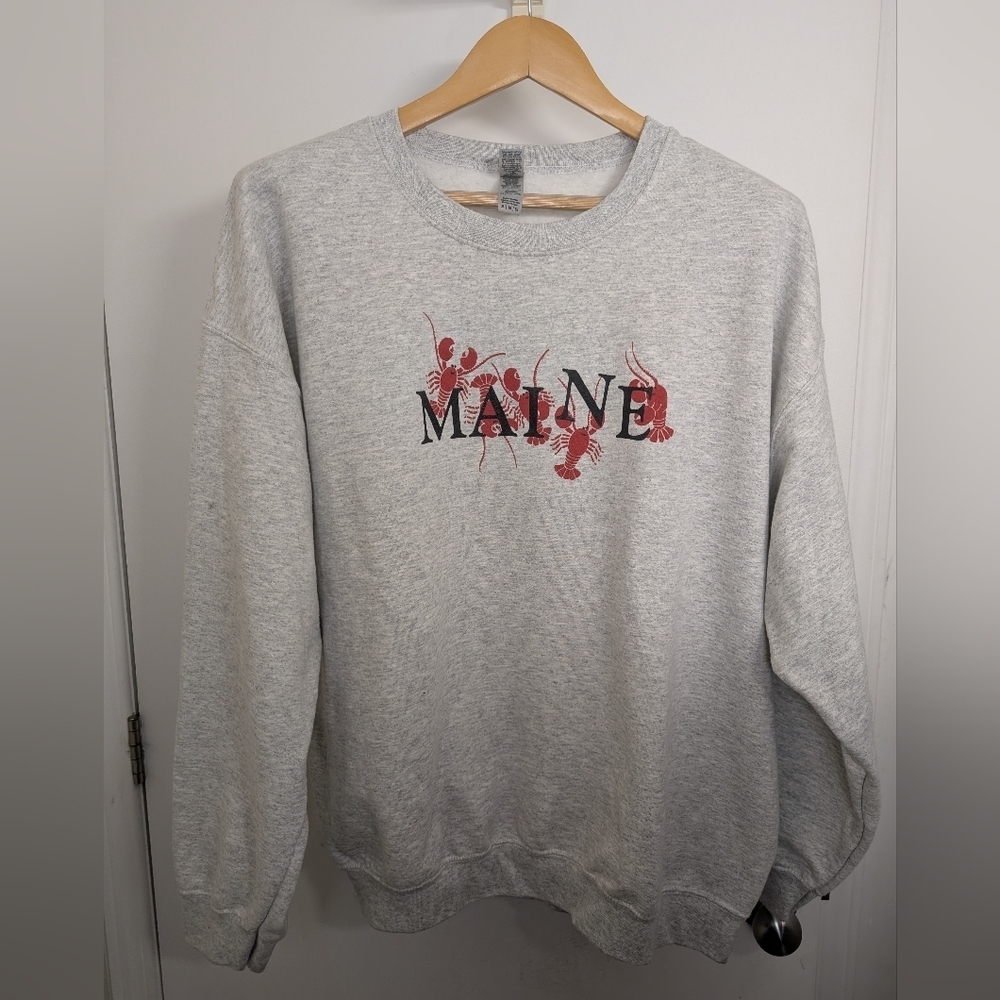 GILDAN GREY SWEAT SHIRT SIZE X LARGE